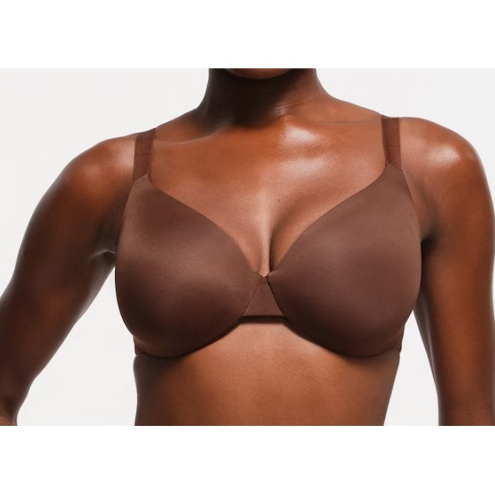 NEW Skims Brown SMOOTHING INTIMATES COVERAGE BRA Lightly Lined Underwire